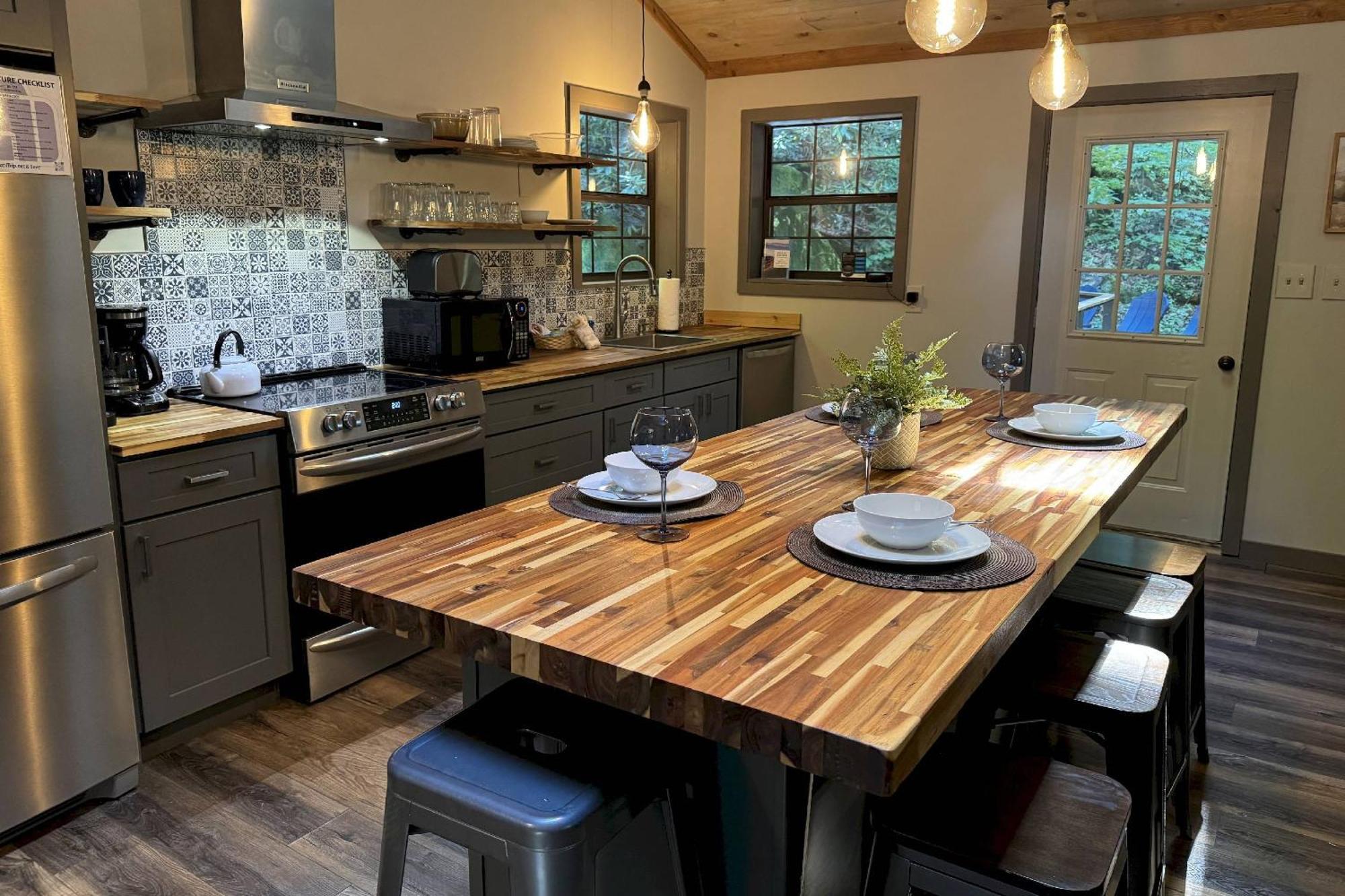 Waterfall Cabin McCookville Dış mekan fotoğraf