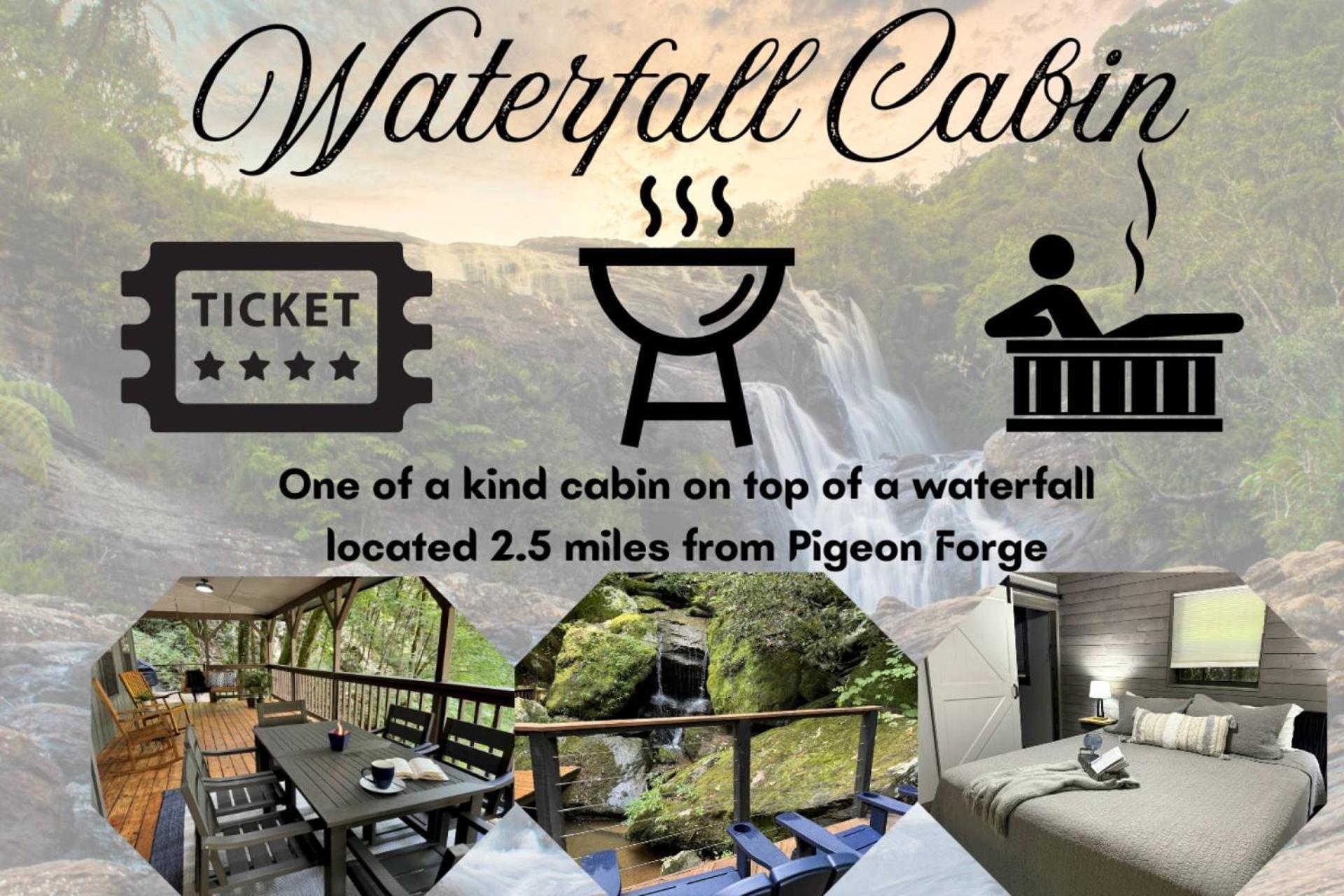 Waterfall Cabin McCookville Dış mekan fotoğraf